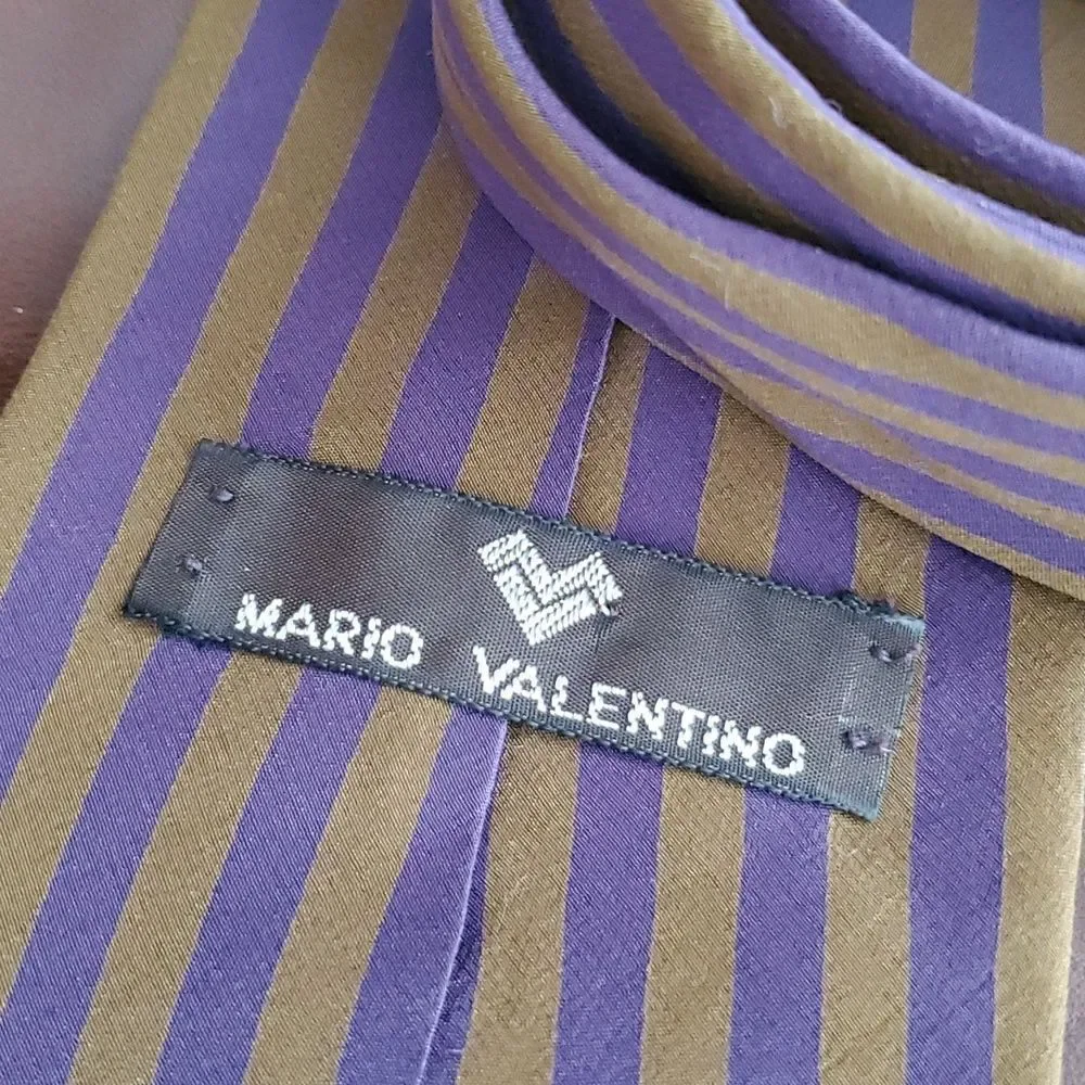 Mario Valentino | Striped Silk Tie